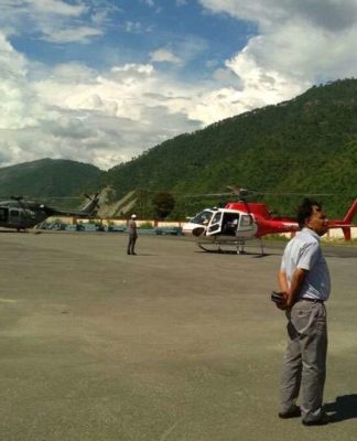 वायु सेना ने फिर किया चिन्यालीसौड़ हवाई पट्टी का निरीक्षण