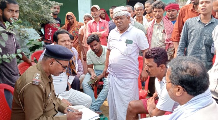 पानी टैंकर वाहन ने युवक को कुचला,मौत- बिस्फी, नाहस कागजी कार्यवाई करते पतौना थाना प्रभारी